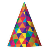 Chapeaux De Fètes Triangles lumineuses profondes - motif abstrait (Dos)