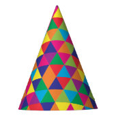 Chapeaux De Fètes Triangles lumineuses profondes - motif abstrait (Devant)