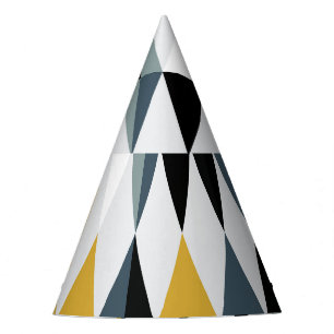 Chapeaux De Fètes Triangles : Motif géométrique Vintage moderne.