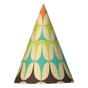 Chapeaux De Fètes Triangles rétro : retour arrière Motif géométrique