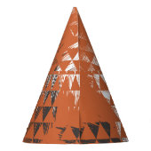 Chapeaux De Fètes Triangles sans joint : Arrière - plan orange (Dos)