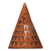 Chapeaux De Fètes Triangles sans joint : Arrière - plan orange (Droite)