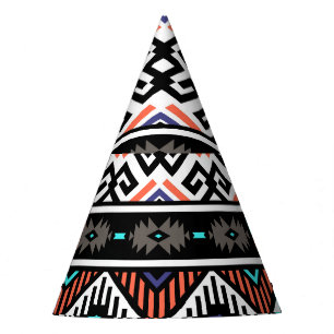 Chapeaux De Fètes Tribal Navajo rétro : Géométrique Sans Seamless.