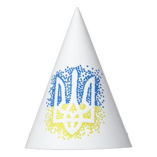 Chapeaux De Fètes Trident de l'emblème ukrainien tryzub dispersant l