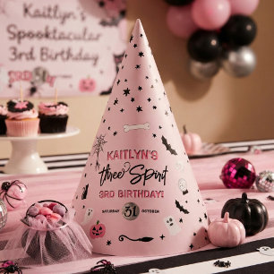 Chapeaux De Fètes Trois Esprits ! Fête d'anniversaire Halloween 3 an