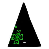 Chapeaux De Fètes Trois noeuds irlandais celtiques entremêlés vert b (Droite)