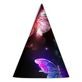 Chapeaux De Fètes Trois papillons brillants sur l'arrière - plan de  (Gauche)