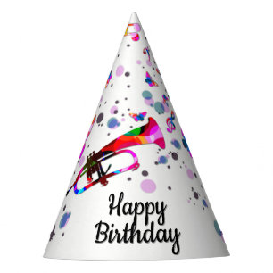 Chapeaux De Fètes Trompette d'anniversaire festive