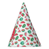 Chapeaux De Fètes Tropical Summer Rouge & Vert motif pastèque (Droite)