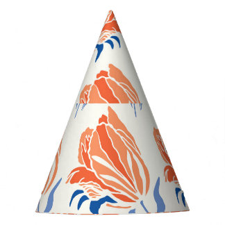 Chapeaux De Fètes Tulipe baroque : Linocut Vintage botanique