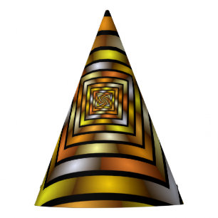 Chapeaux De Fètes Tunnel Lumineux Graphique Fractal Trippy Coloré