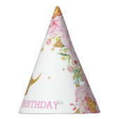 Chapeaux De Fètes Tutu Brachiosaur Dinosaur Rose Floral Anniversaire (Droite)