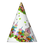 Chapeaux De Fètes Twin Cupcakes Happy Birthday Paper (Droite)