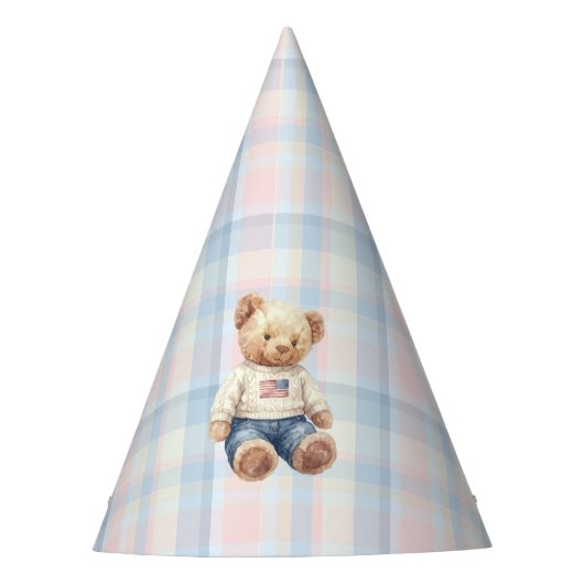 Chapeaux De Fètes Twins Beary First Birthday Boy (Devant)