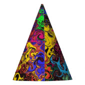 Chapeaux De Fètes Twirlers colorés Abstraits / (Dos)