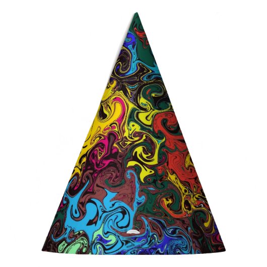 Chapeaux De Fètes Twirlers colorés Abstraits / (Gauche)