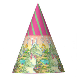Chapeaux De Fètes TYRANNOSAURUS T-REX EASTER BUNNY CASQUETTE Dino