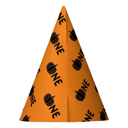 Chapeaux De Fètes Un Citrouille automne Halloween 1er anniversaire (Dos)
