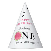 Chapeaux De Fètes Un dans une pastèque Melon Anniversaire d'été (Devant)