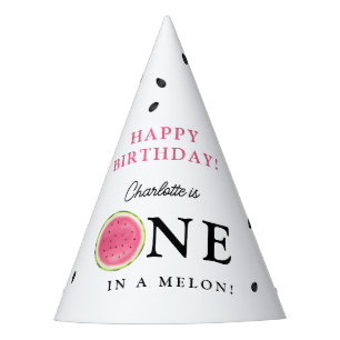 Chapeaux De Fètes Un dans une pastèque Melon Anniversaire d'été