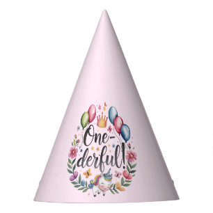 Chapeaux De Fètes Un derful Watercolor Unicorn Anniversaire