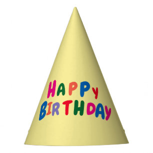 Chapeaux De Fètes Un joyeux anniversaire mignon et simple