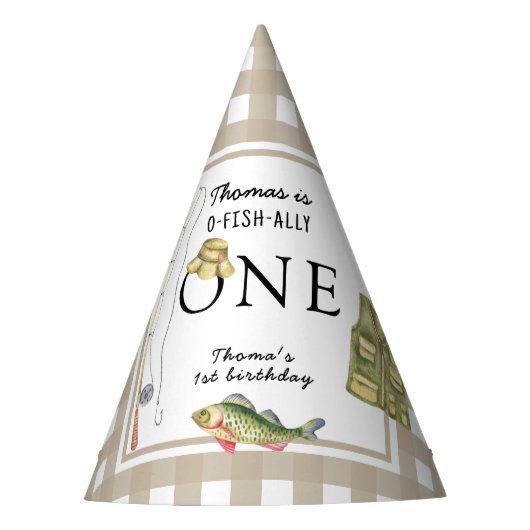 Chapeaux De Fètes Un petit pêcheur fête d'anniversaire (Devant)