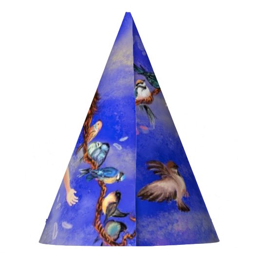 Chapeaux De Fètes Une joyeuse fille aux oiseaux (Dos)