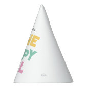 Chapeaux De Fètes Une joyeuse fille Invitation d'anniversaire 1er An (Droite)