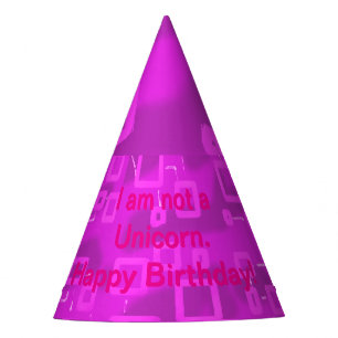 Chapeaux De Fètes Unicorn Joyeux Casquette de fête d'anniversaire