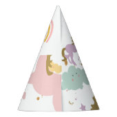 Chapeaux De Fètes Unicorn Magical Rainbow Celebration Fille Annivers (Dos)