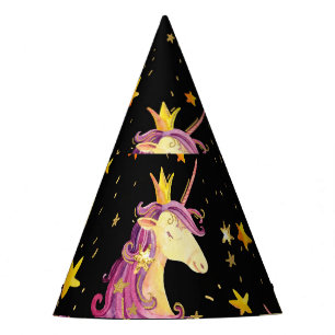Chapeaux De Fètes Unicorn Princess : Aquarelle Fairy Tale