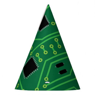 Chapeaux De Fètes Unité centrale de traitement nerd de carte