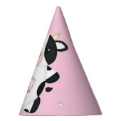 Chapeaux De Fètes Vache fête d'anniversaire rose (Droite)
