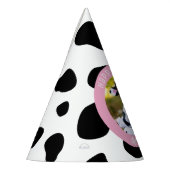 Chapeaux De Fètes Vache rose mignonne Imprimer Ferme Fille Anniversa (Gauche)