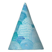Chapeaux De Fètes Vagues, baleine, texture bleu enfantine (Droite)
