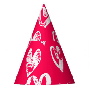Chapeaux De Fètes Valentine Coeurs roses : croquis Arrière - plan