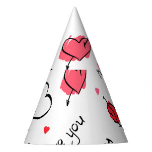 Chapeaux De Fètes Valentine's Hearts Arrow sans couture