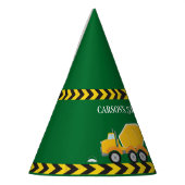 Chapeaux De Fètes Véhicule de construction verte Personnalisé Garçon (Gauche)