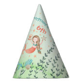 Chapeaux De Fètes Venez À Ma Piscine D'Anniversaire De Sirène (Droite)