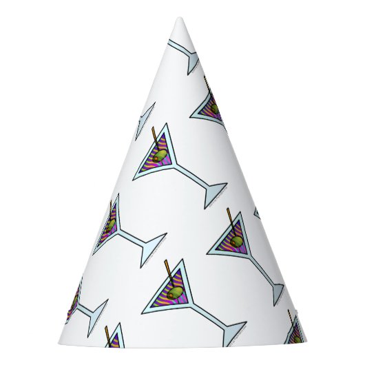 CHAPEAUX DE FÈTES VERRE DE MARTINI (Devant)