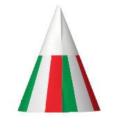 Chapeaux De Fètes Vert, blanc et rouge - Drapeau italien (Dos)