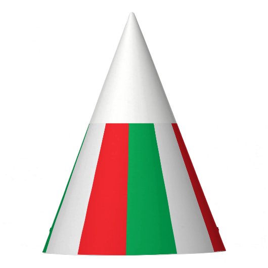 Chapeaux De Fètes Vert, blanc et rouge - Drapeau italien (Devant)