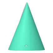 Chapeaux De Fètes Vert cyan néon solide (Gauche)