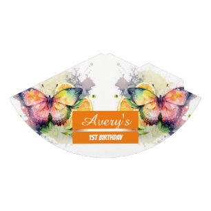 Chapeaux De Fètes Vibes d'été Aquarelle papillon - Anniversaire