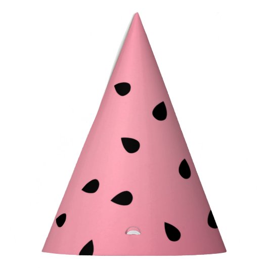 Chapeaux De Fètes Vibes d'été sur les graines noires de pastèque ros (Gauche)