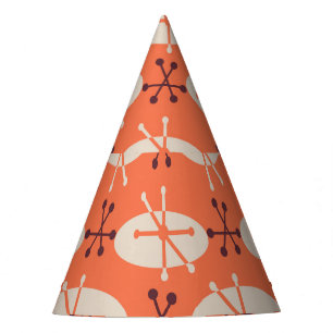 Chapeaux De Fètes Vibes rétro : Motif d'éclatement géométrique
