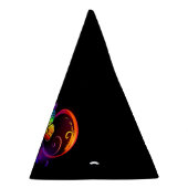 Chapeaux De Fètes Vibrant infinity with rainbow butterfly on black (Droite)