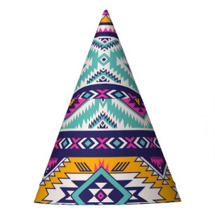 Chapeaux De Fètes Vintage tribal Navajo : motif rétro