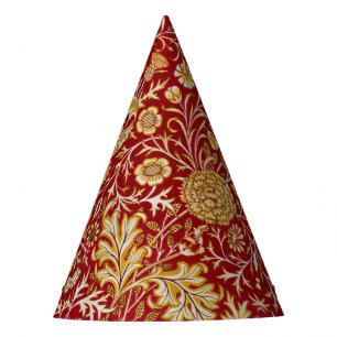 Chapeaux De Fètes Vintage William Morris Cherwell Rouge Floral Art